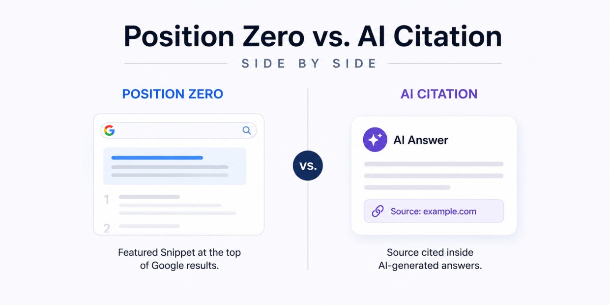 position zero vs ai citation
